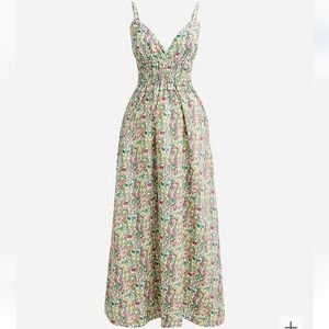 J. Crew Liberty Cotton Smocked Waist Dress